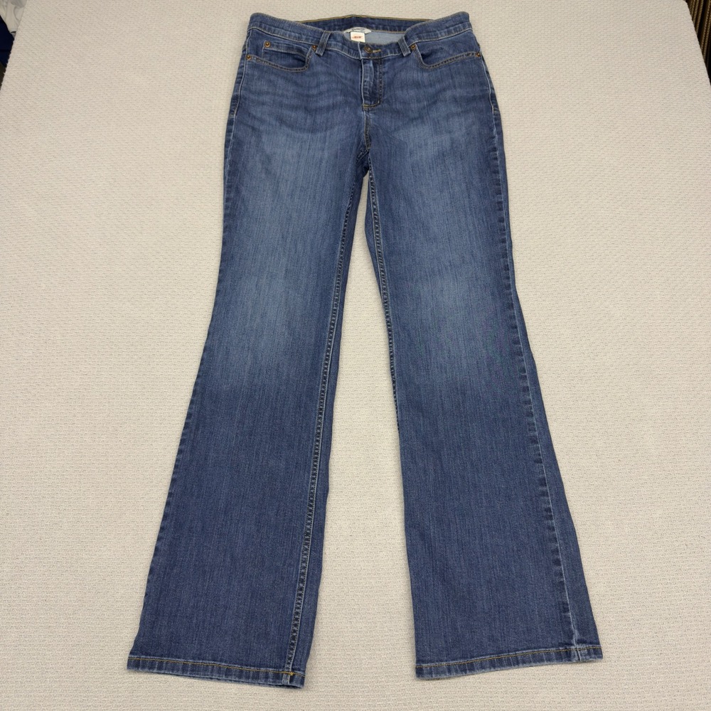 Duluth Trading Co Jeans Womens 10x31 Blue Denim Bootcut Western Stretch Casual